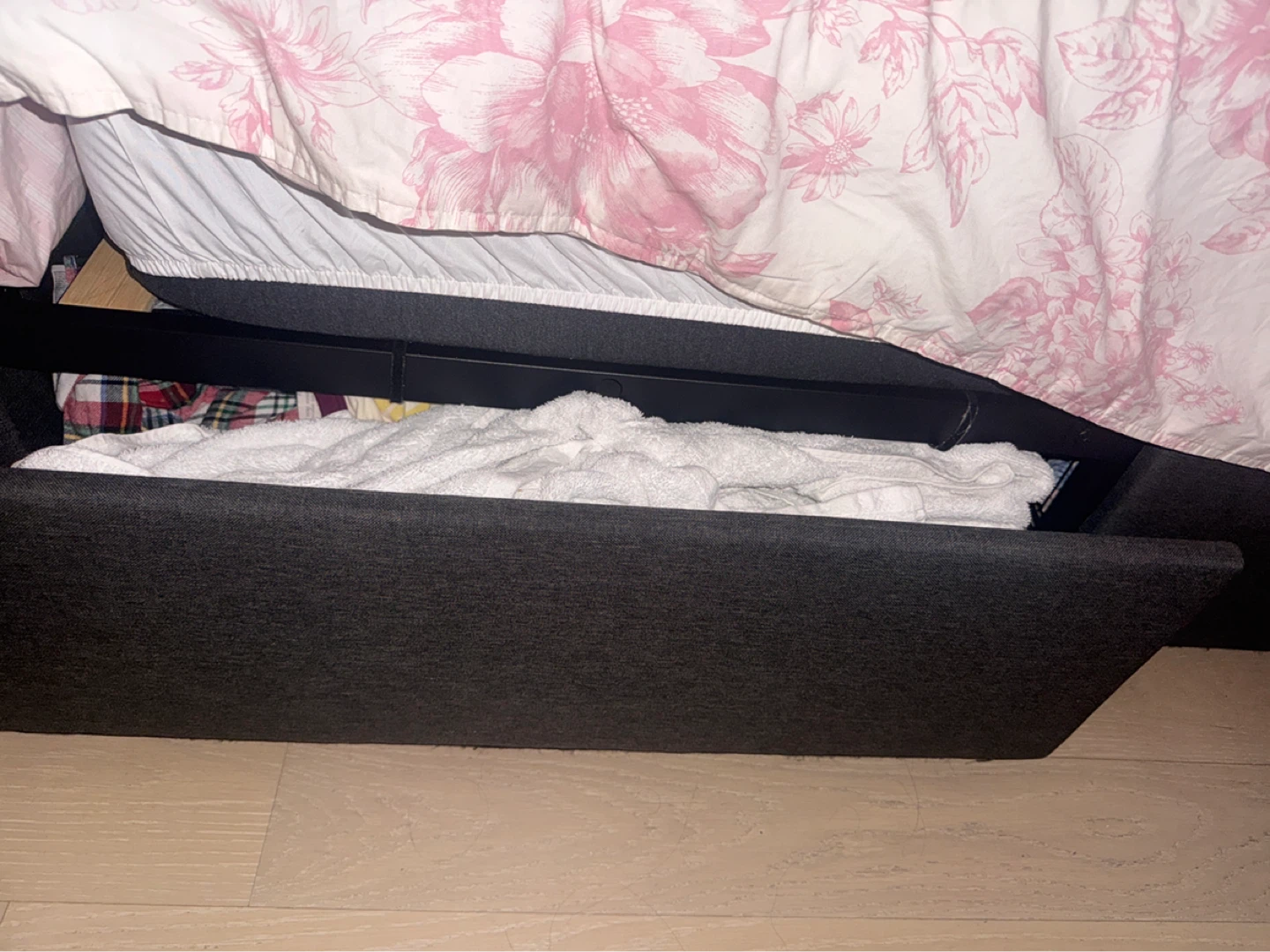 Twin size bed with LED lights and storage - photo 3