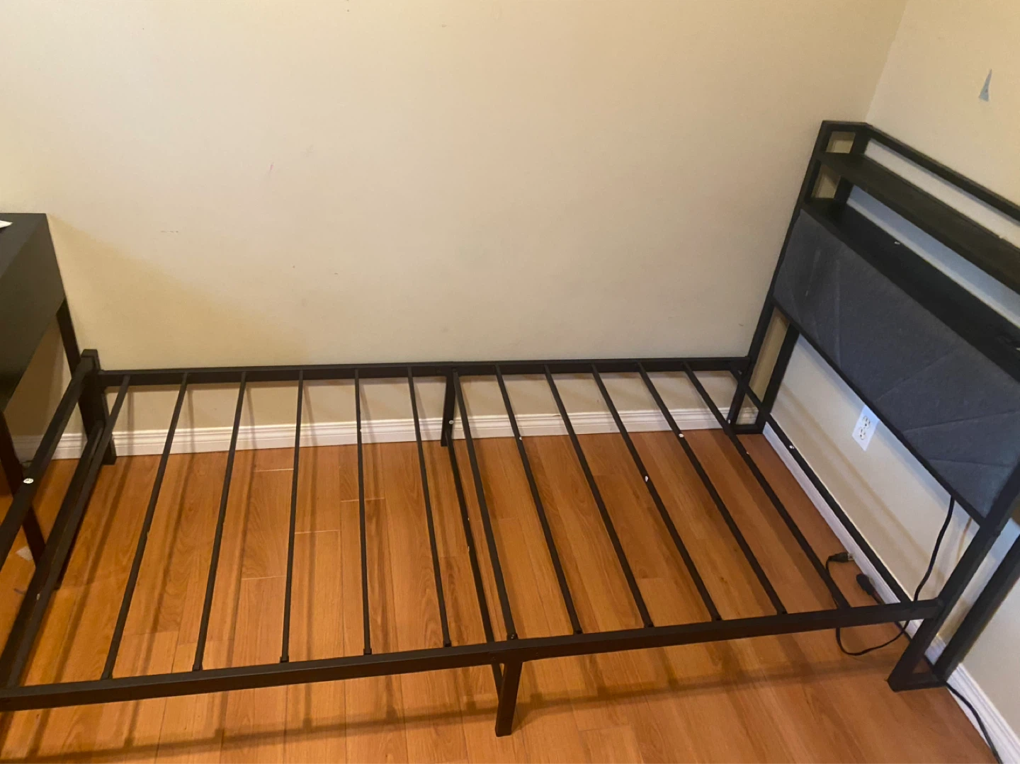 Bed Frame with Built-in Charging Station
