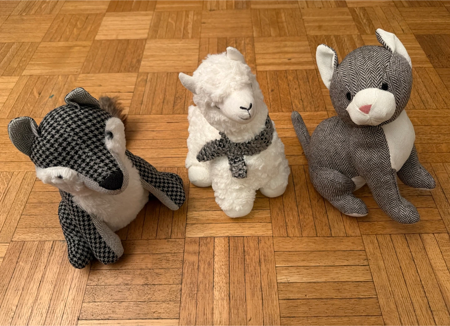 Set of 3 Heavy Door Stoppers (Fox, Alpaca, Cat)