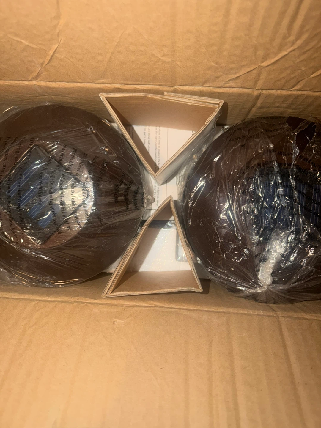 Pair of Brown Solar Pathway Lights