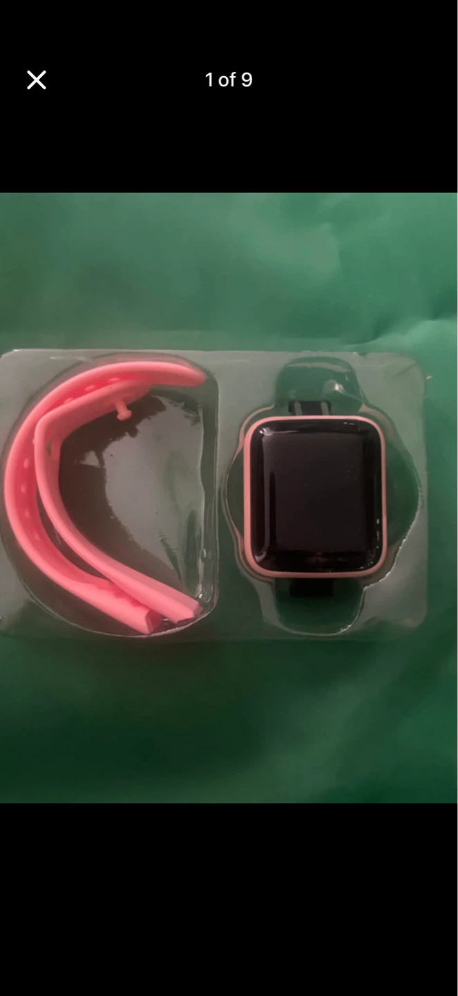 Smart Watch with Pink Bands