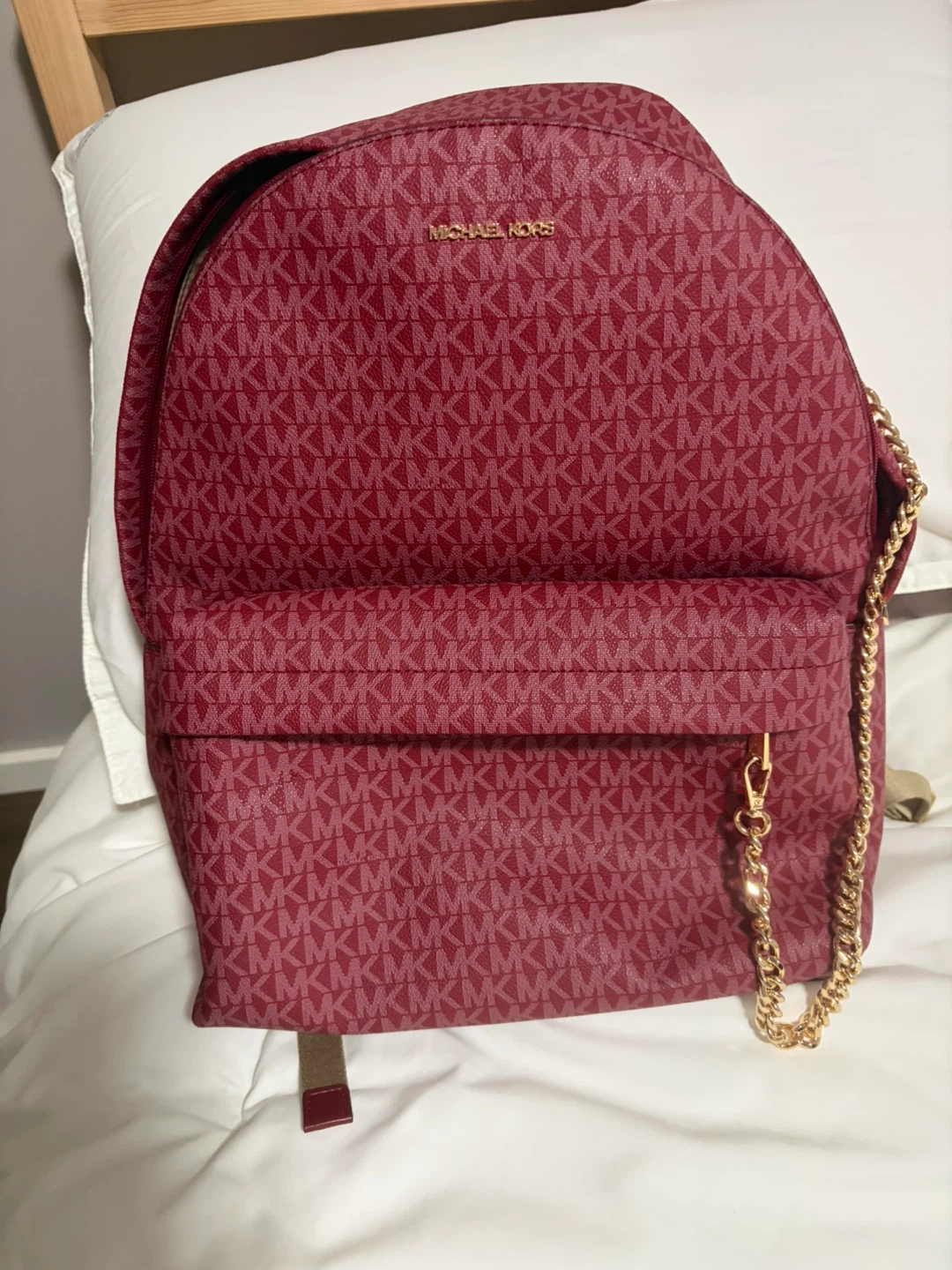 Michael Kors Logo Print Backpack