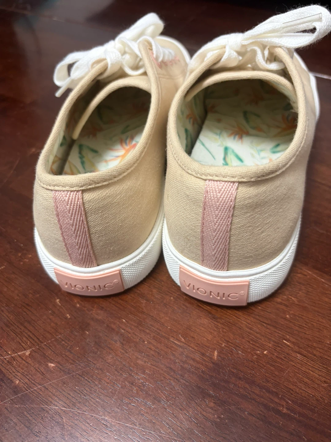 Vionic Oasis Women's Canvas Sneakers - Tan Size 9 - photo 2