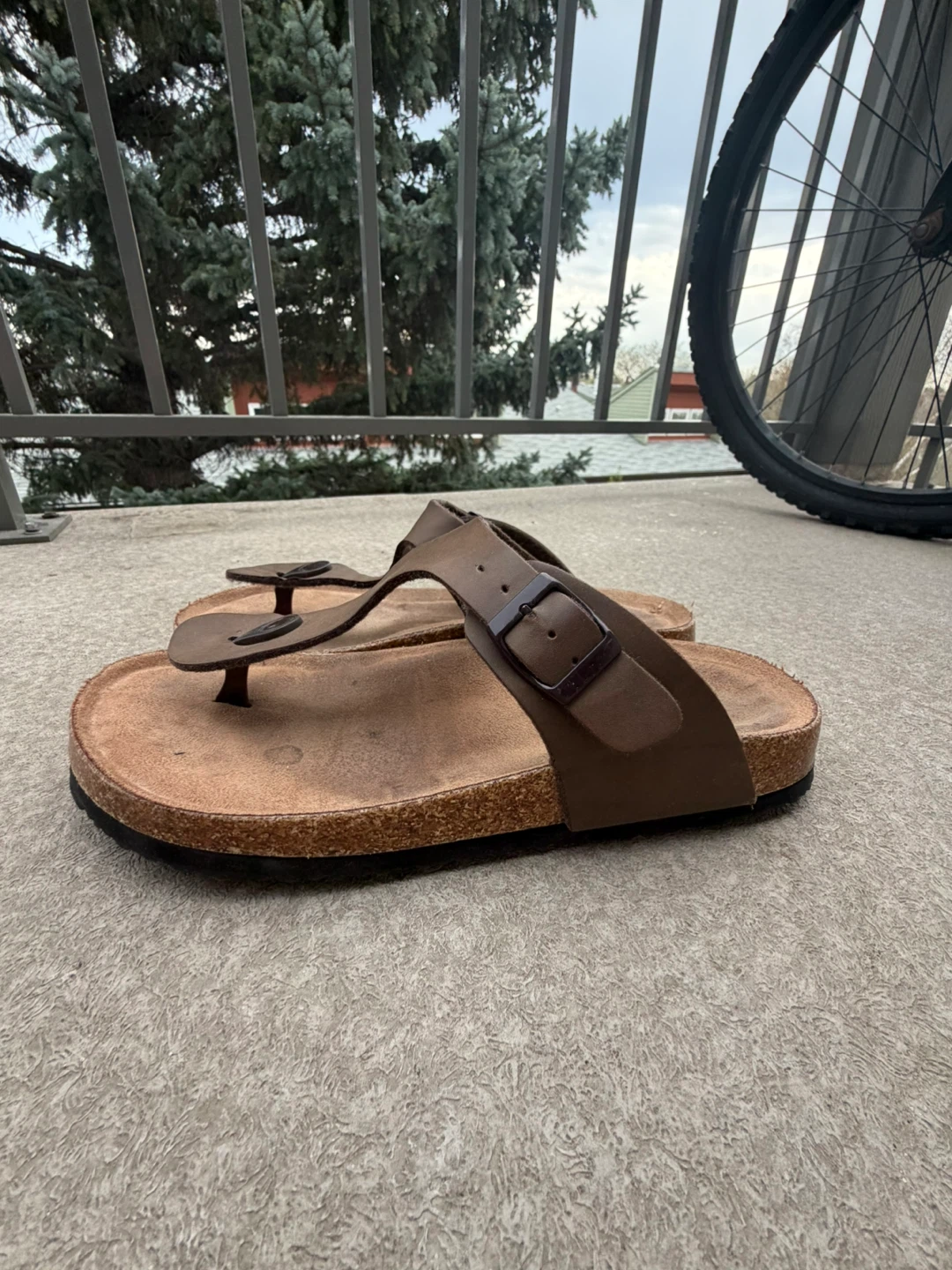 Brown Leather Birkenstock-style Sandals - photo 3