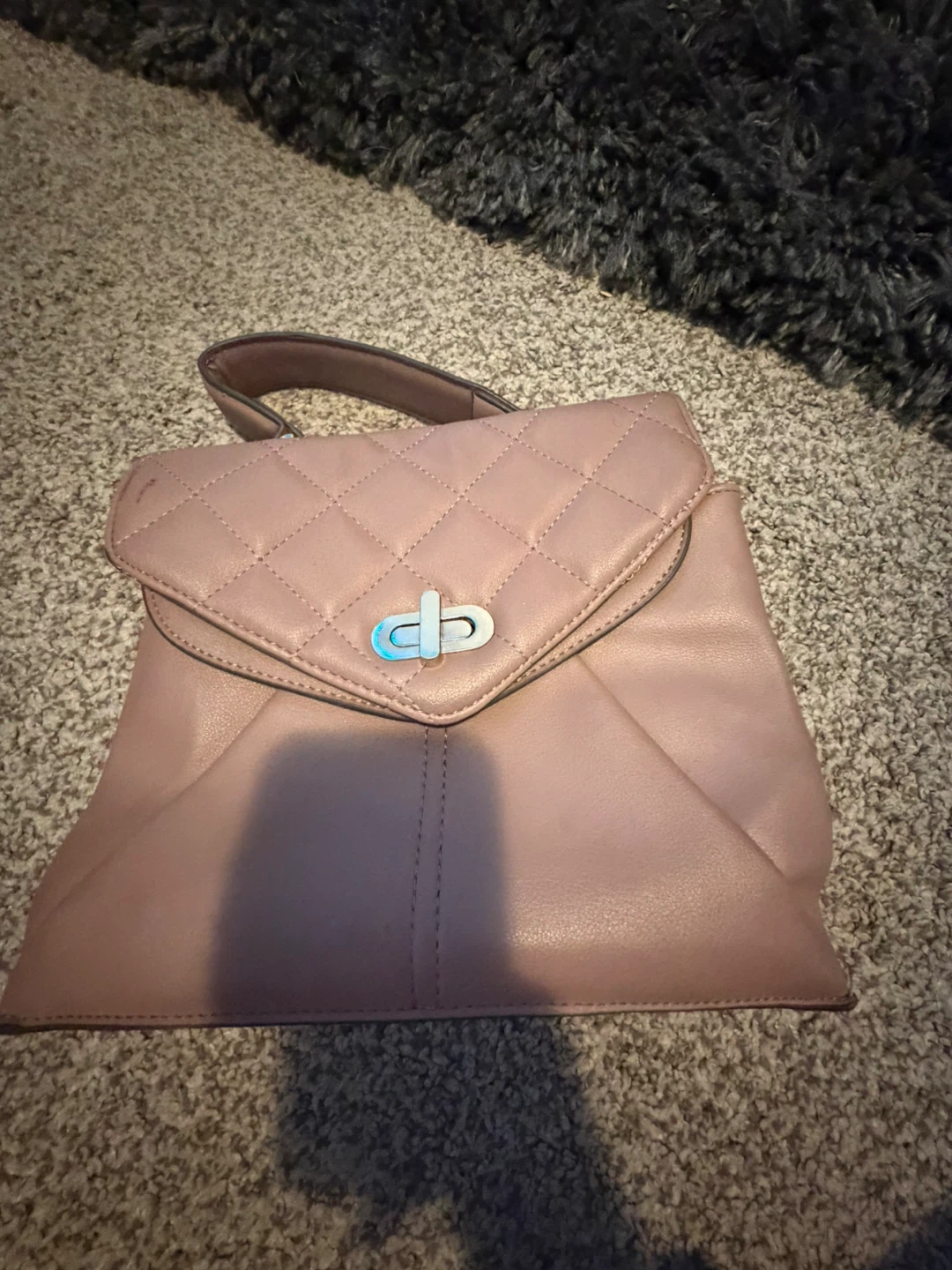 Steve Madden Pink Faux Leather Handbag