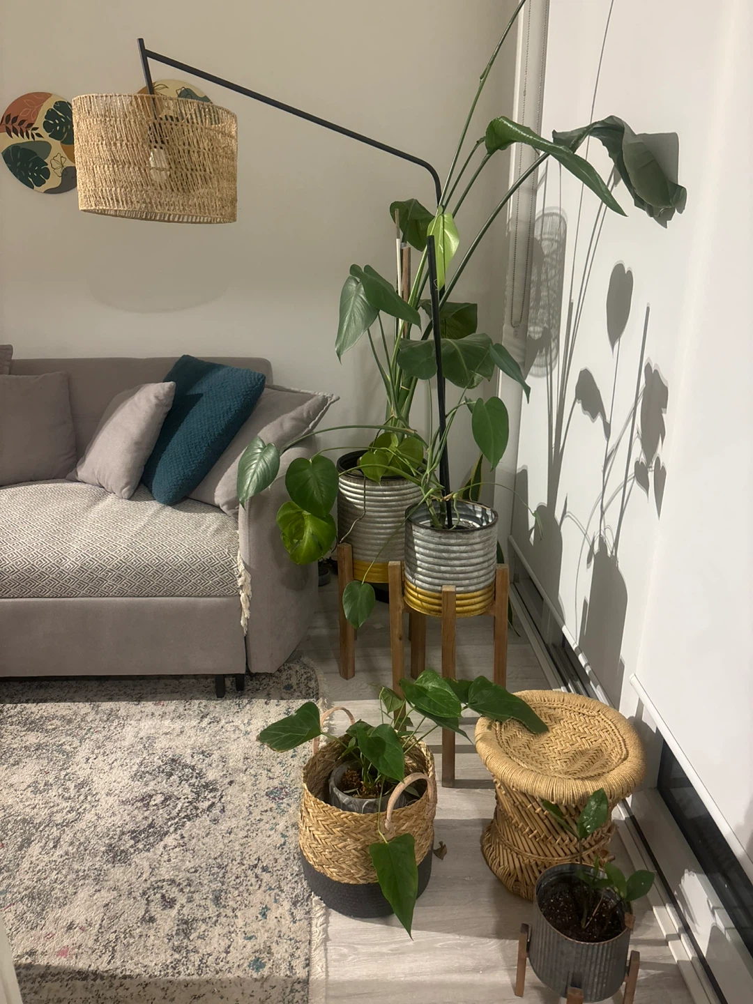 MOVING SALE - Bouclair Floor Lamp with Rope Shade - photo 2