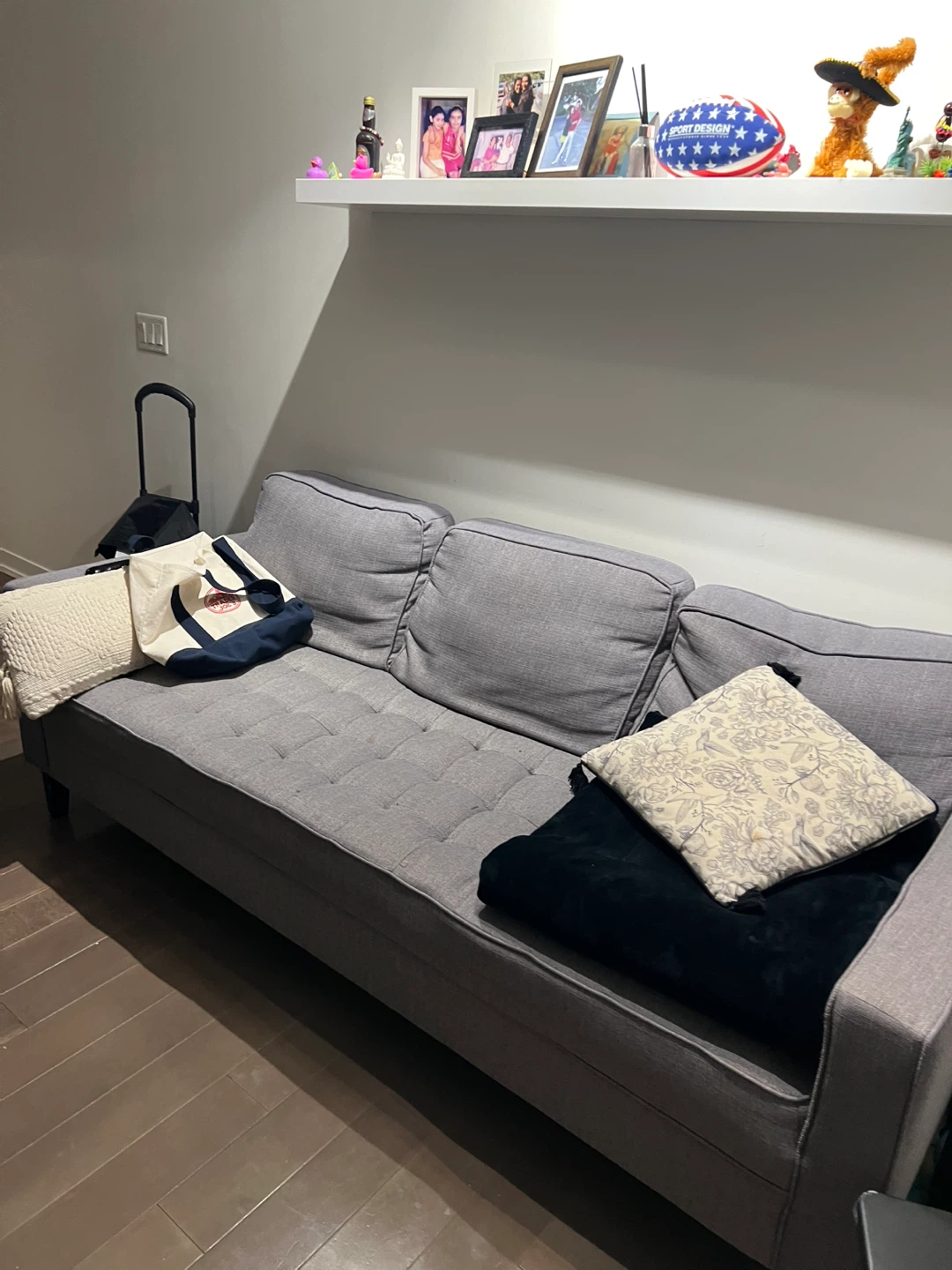 Grey 3-Seater Sofa