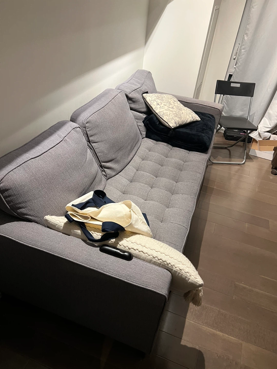 Grey 3-Seater Sofa - photo 3