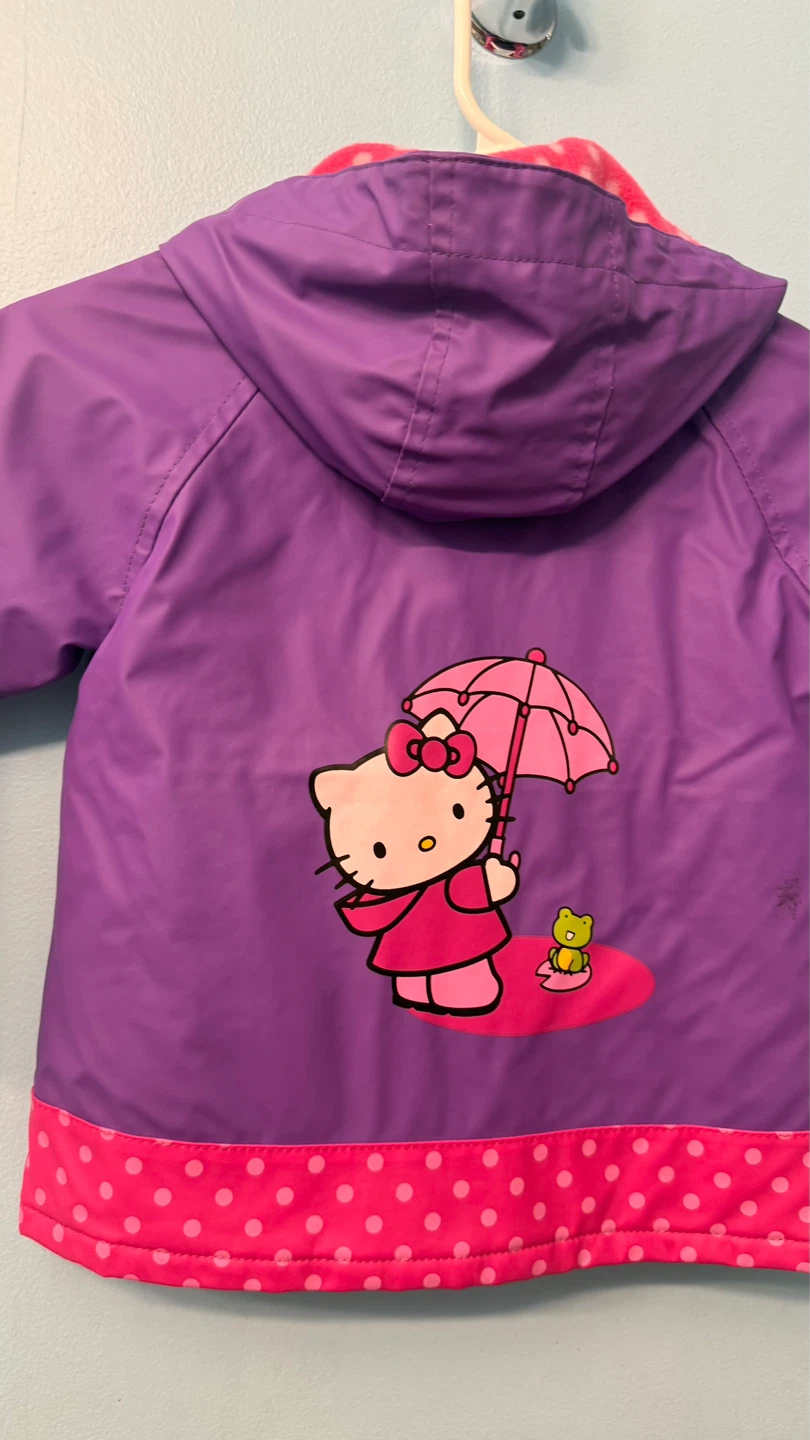 Hello Kitty Kids Rain Jacket Size 2T check more pictures - photo 3