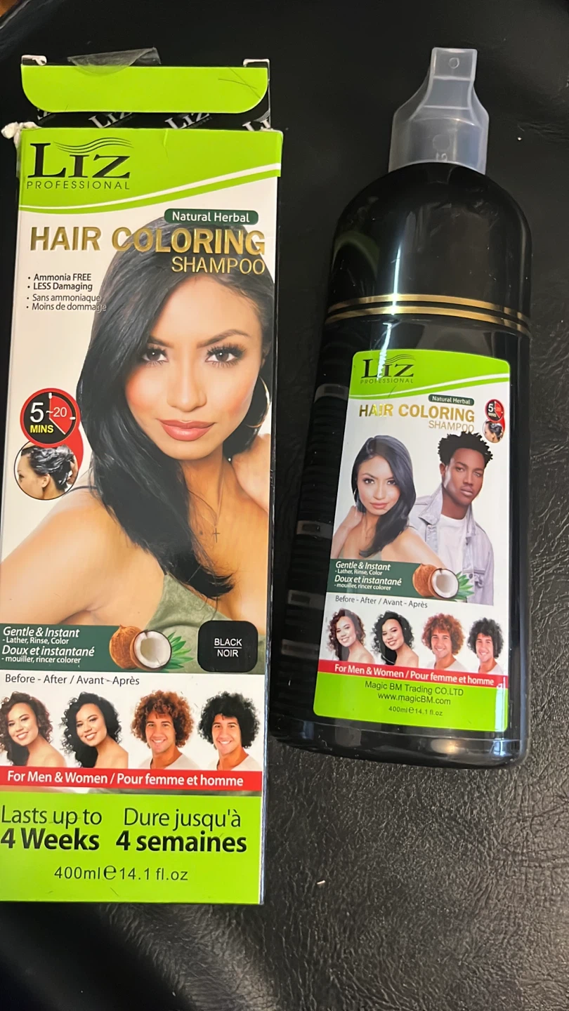 Natural Herbal Hair Coloring Shampoo - Black Noir