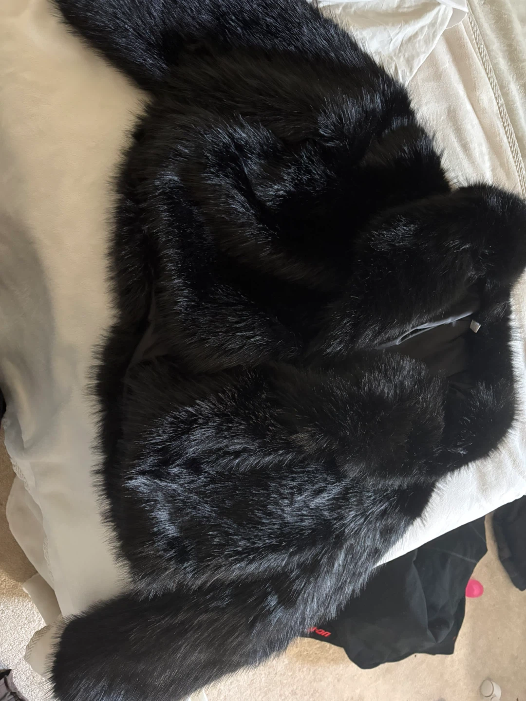 Black Faux Fur jacket
