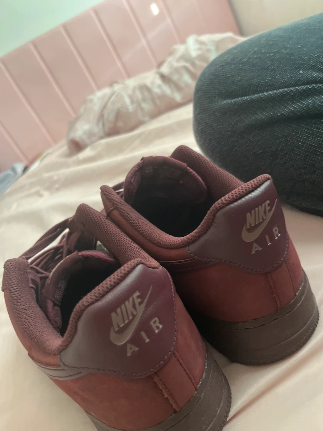 Nike Air Force 1 Burgundy Sneakers (US 11.5) - photo 3
