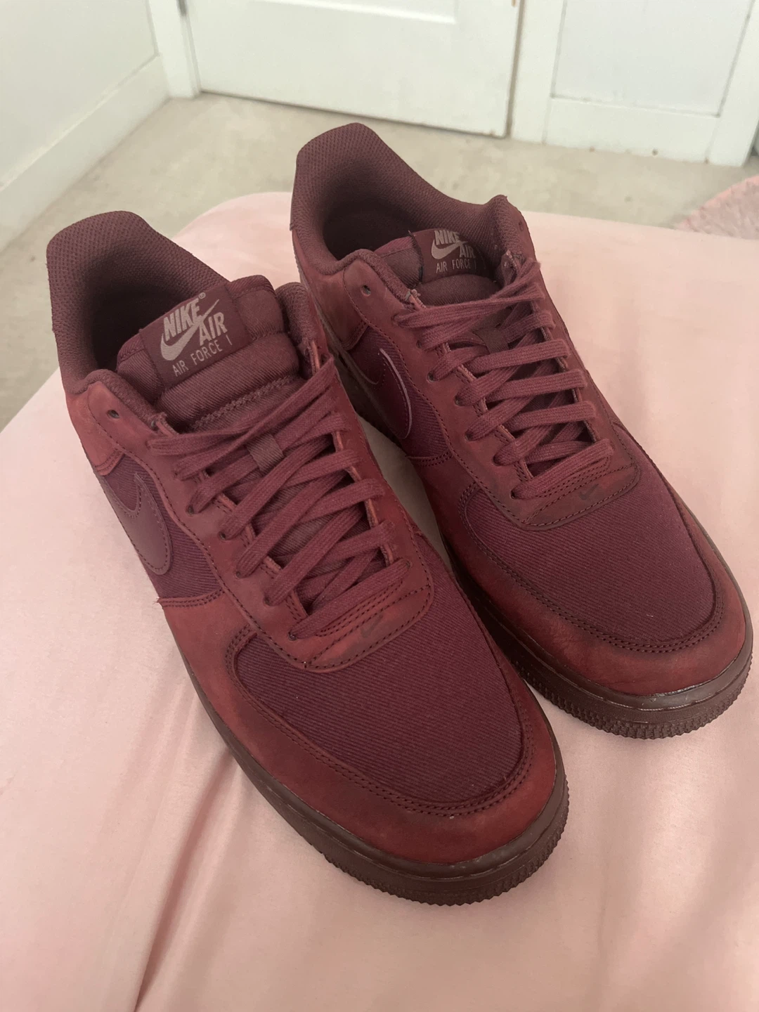Nike Air Force 1 Burgundy Sneakers (US 11.5)