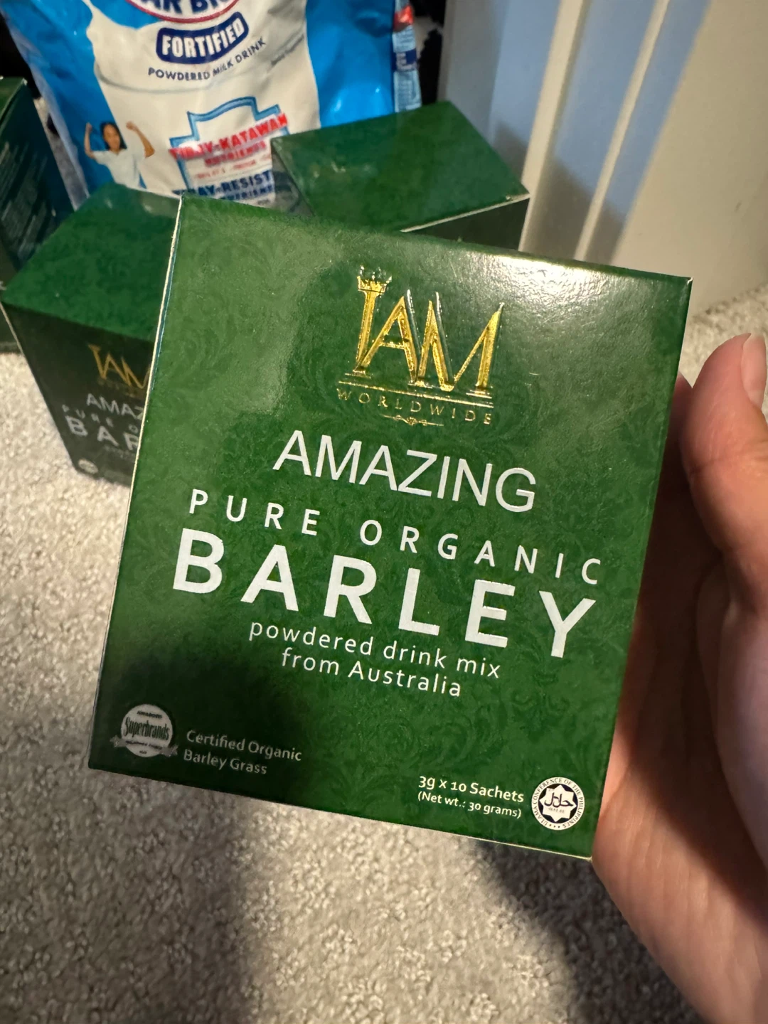 Pure organic barley
