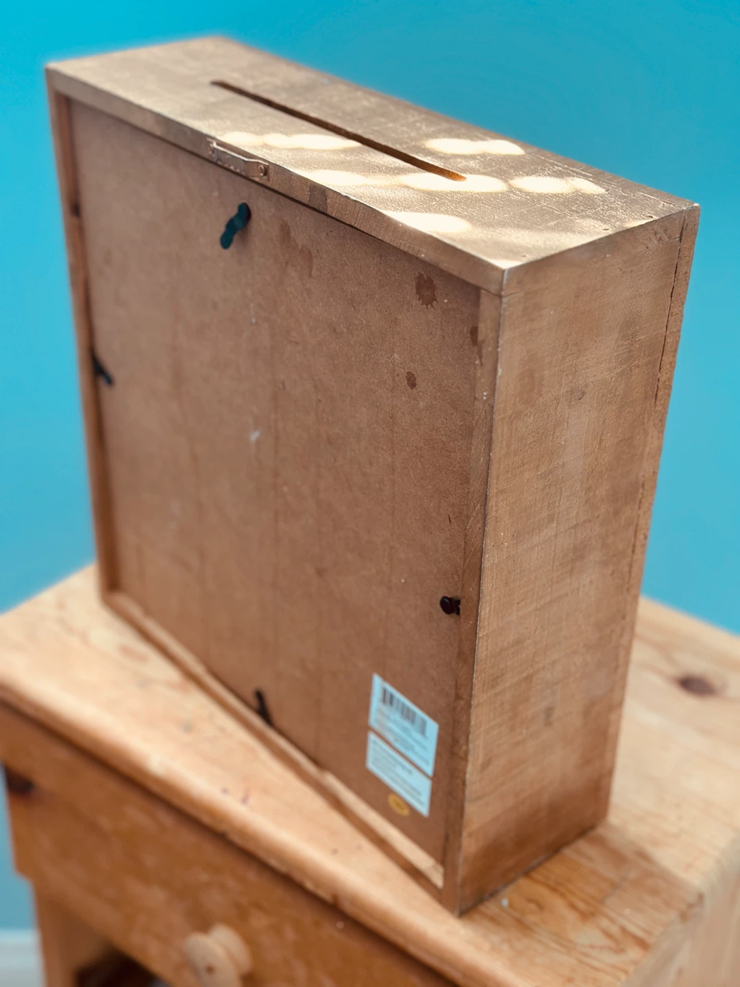 Wooden Wedding Wishes Card Box - photo 2