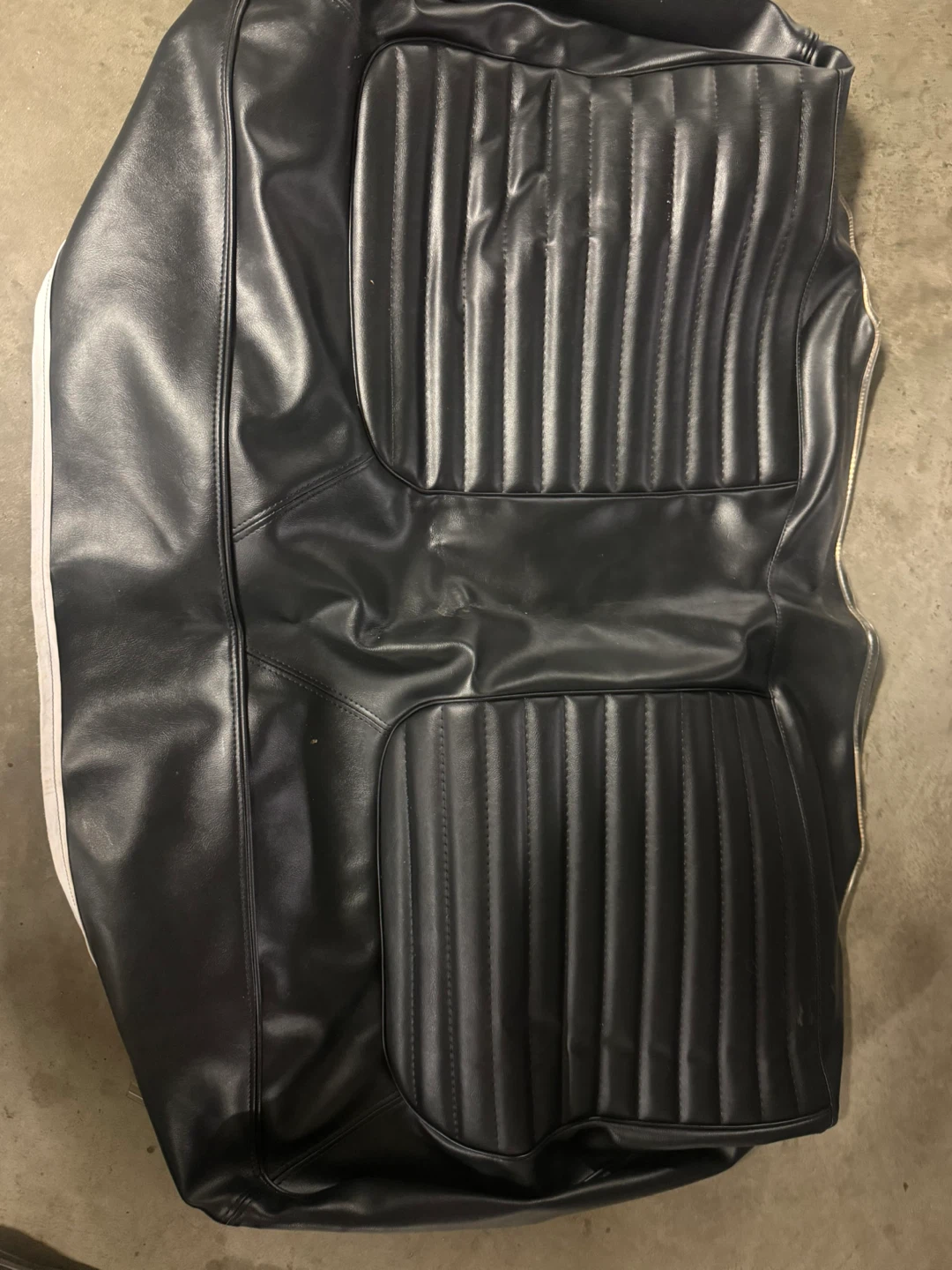 Rear Seat Upholstery Black Mustang 1965-1966 - photo 3