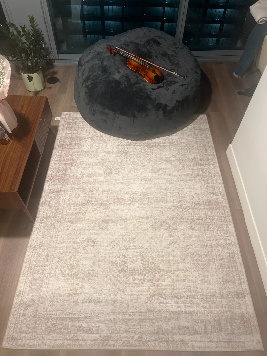 Lightweight Area Rug 48" x 72" Cream - photo 4