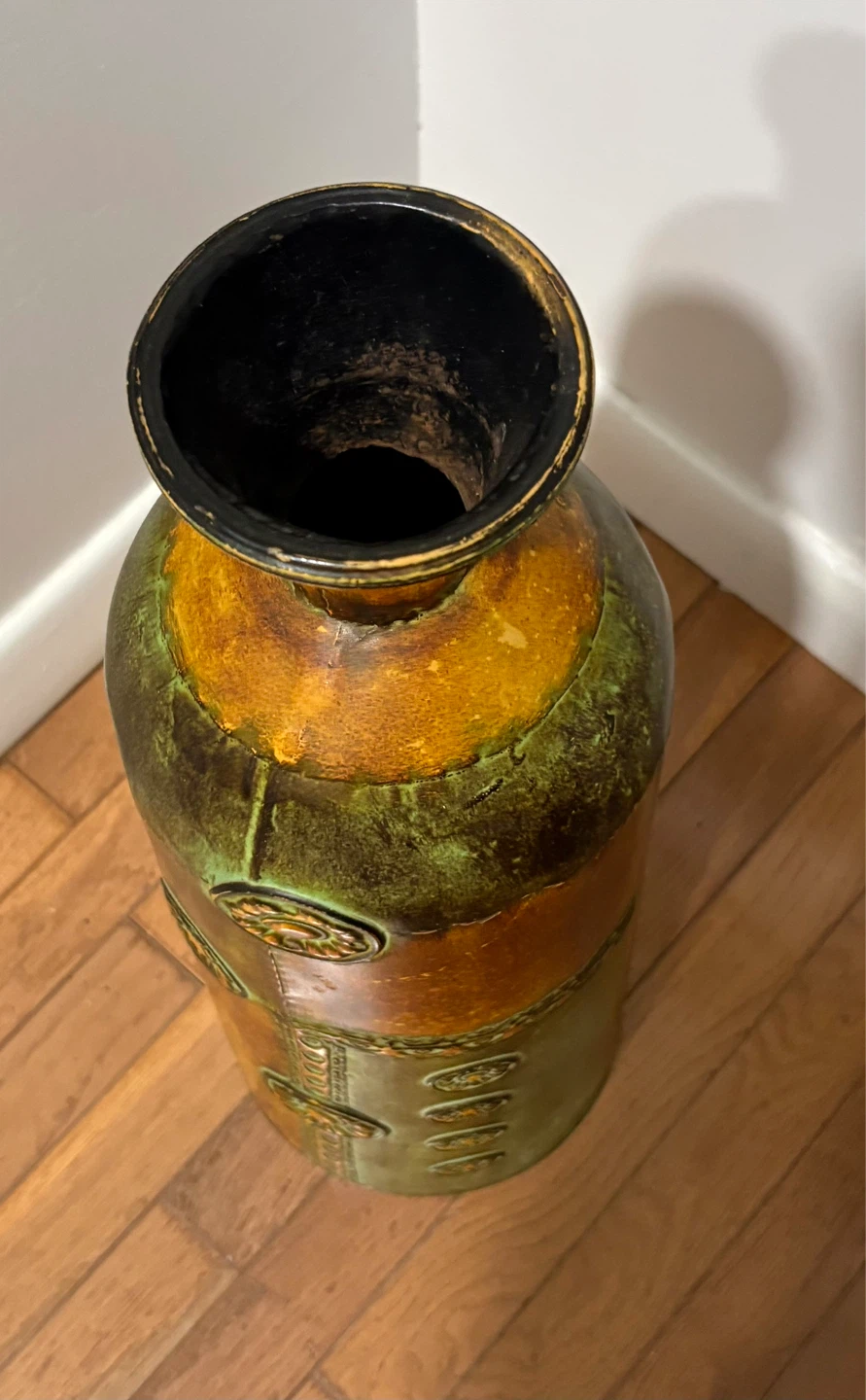 Tall Decorative Vase with Embossed Details - photo 2