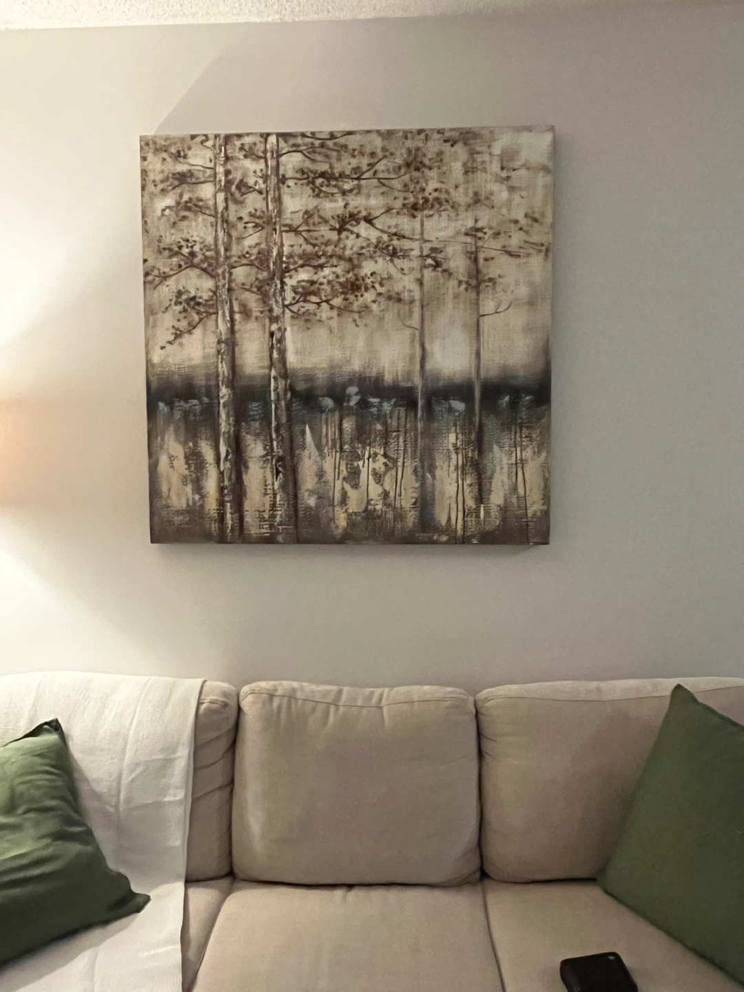 Textured Forest Landscape Wall Art