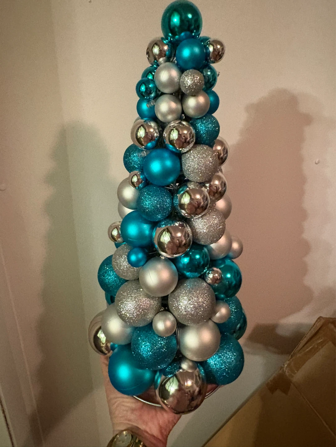 Teal and Silver decoration