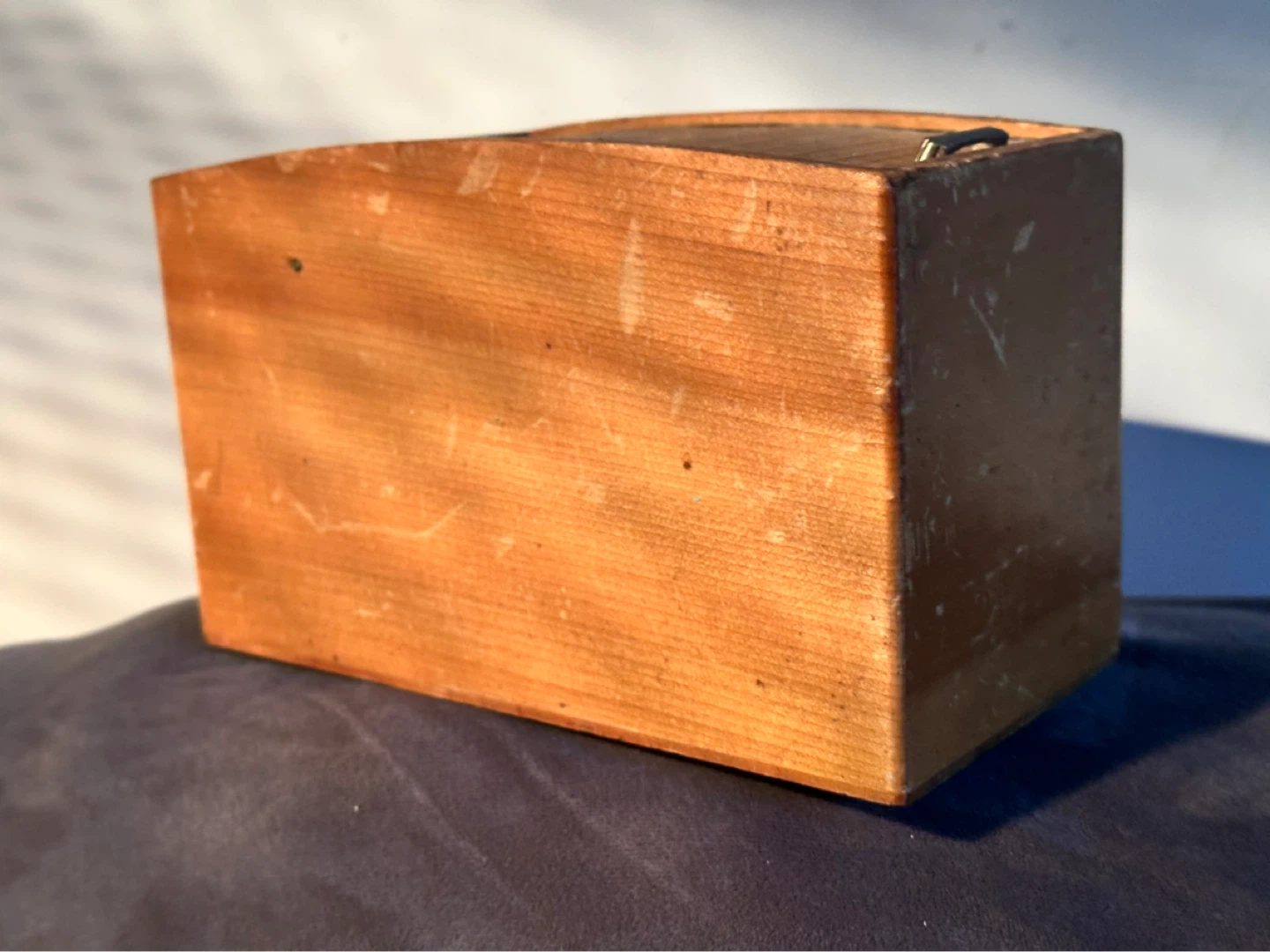 Rare vintage Roll top Recipe Box - photo 3