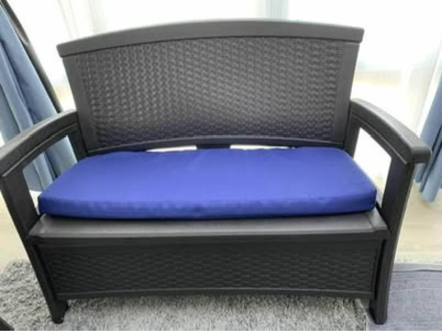 Outdoor Storage Bench with Cushion