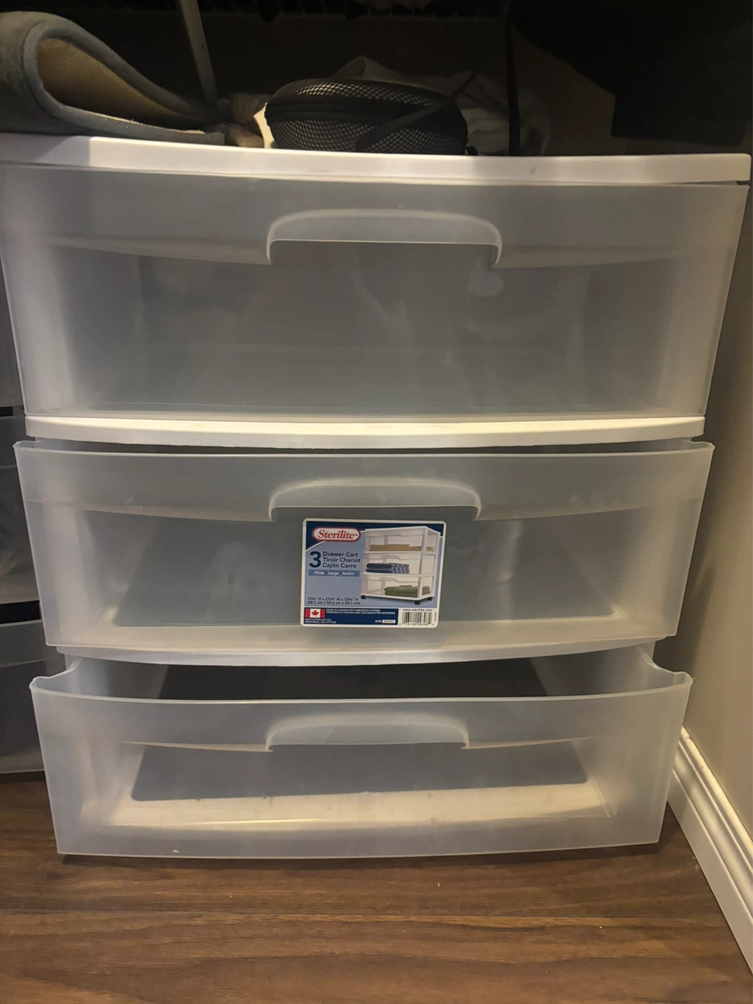 Sterilite 3 Drawer Cart