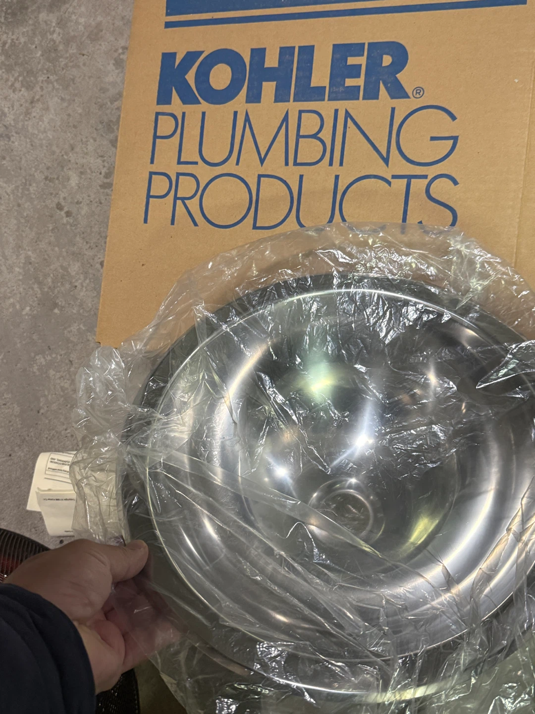 Round Kohler Stainless Steel Sink