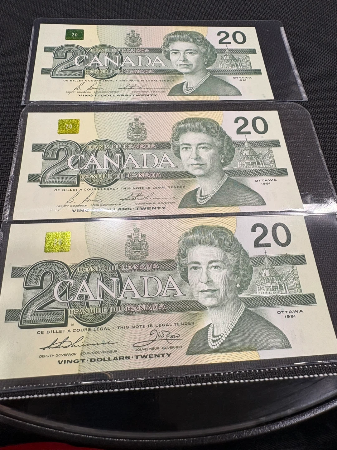 Canada $20 Banknote 1991 vintage currency