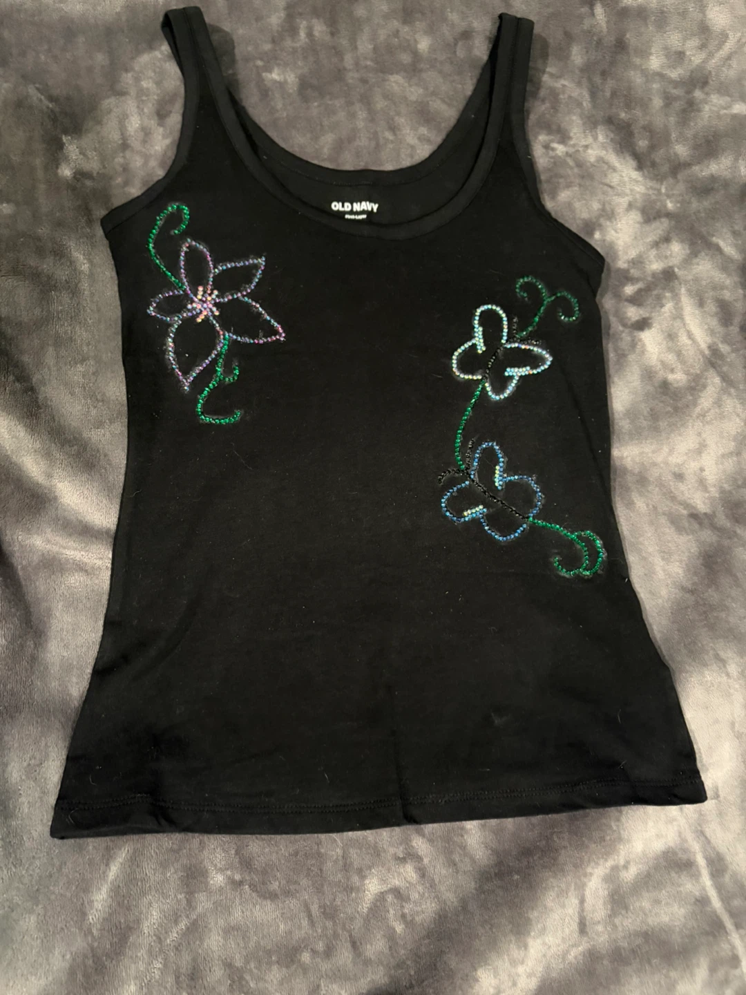 Tank top with gems