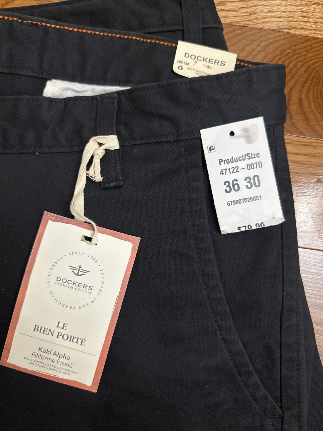 New Dockers 36x30 Black pants - photo 2