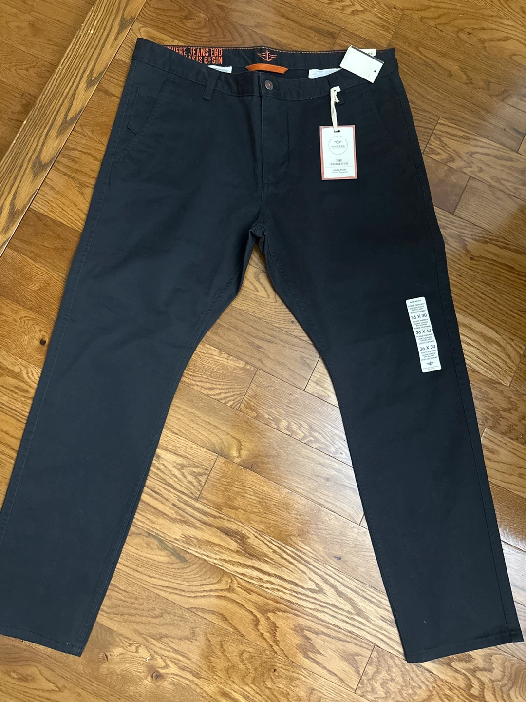New Dockers 36x30 Black pants - photo 3