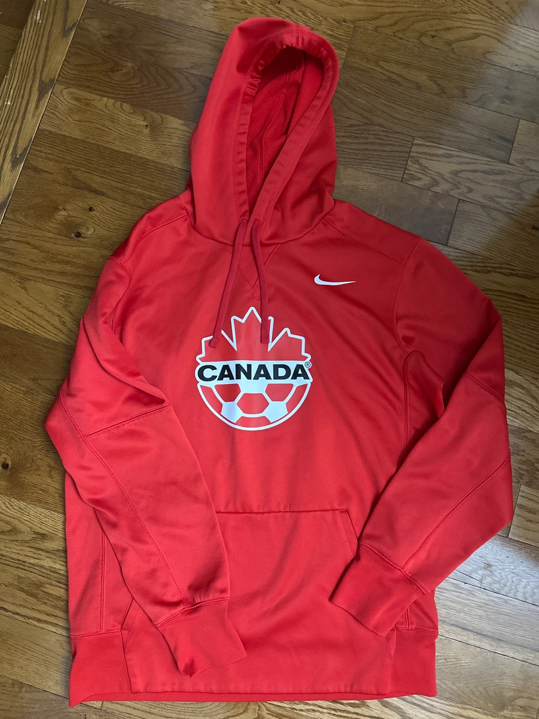 Nike Therma-Fit Canada Soccer Pullover Hoodie - Red - Medium