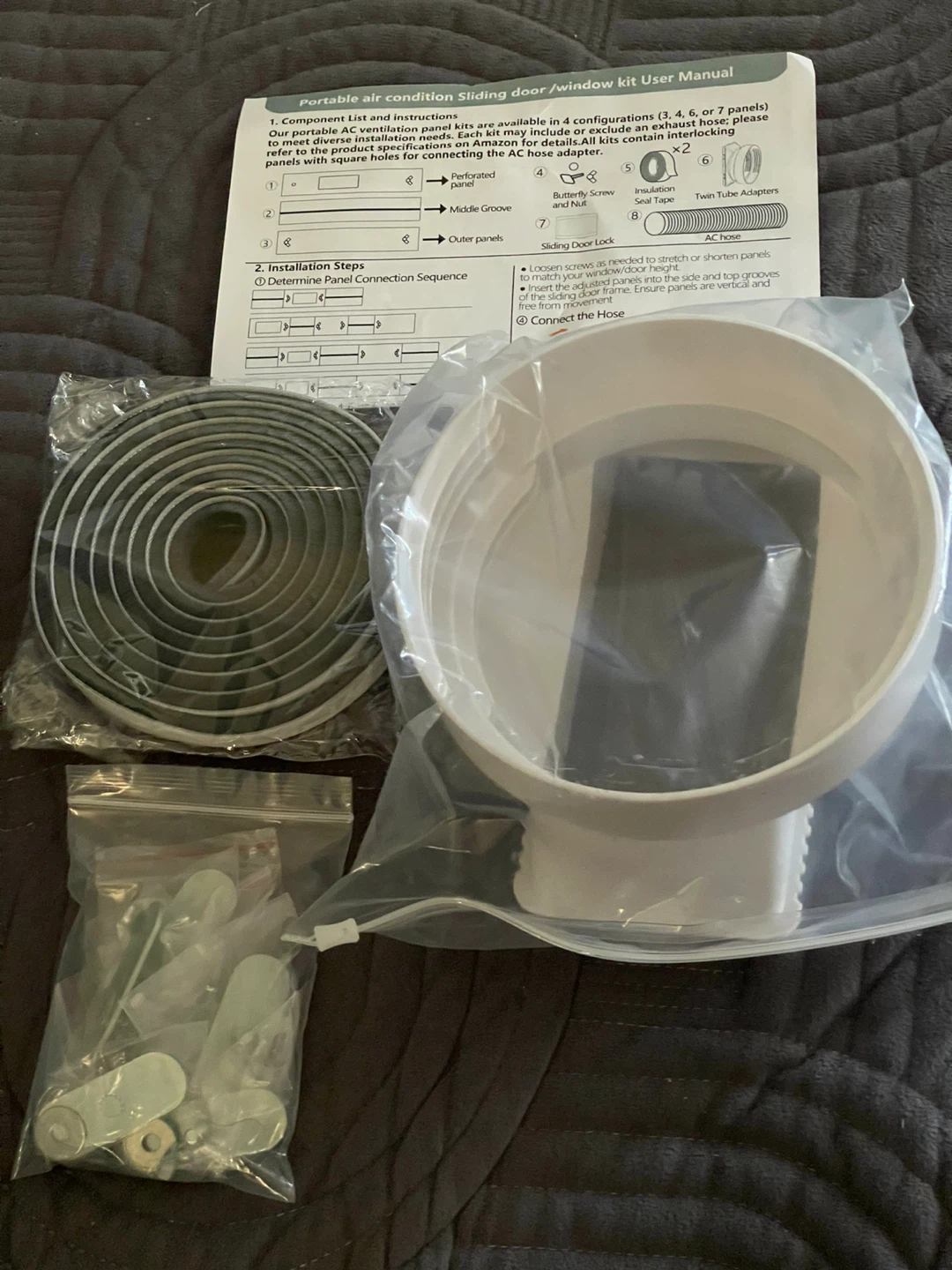 Portable Air Conditioner Window Vent Kit - photo 2