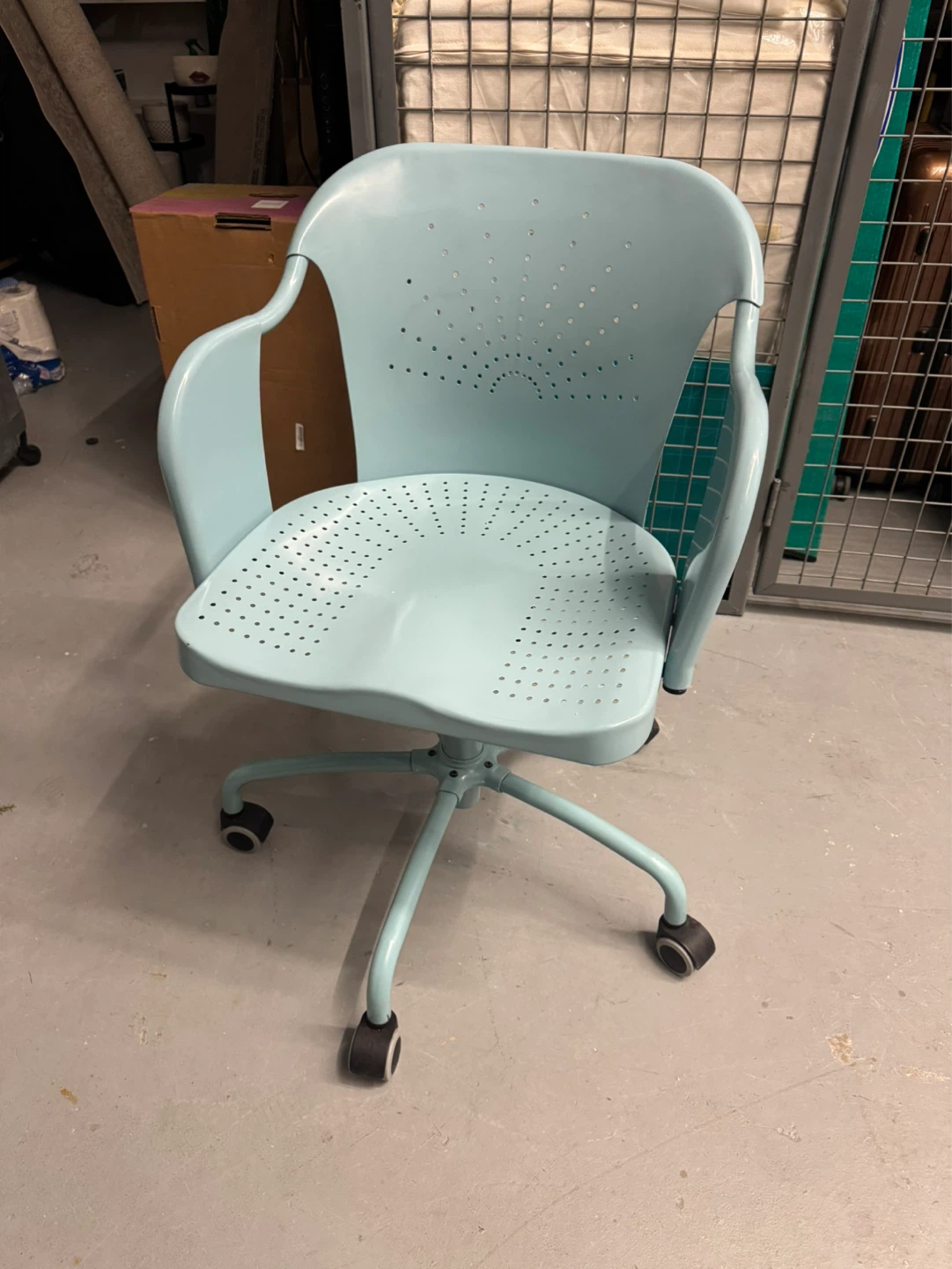 Light Blue Swivel Desk Chair from IKEA - photo 2