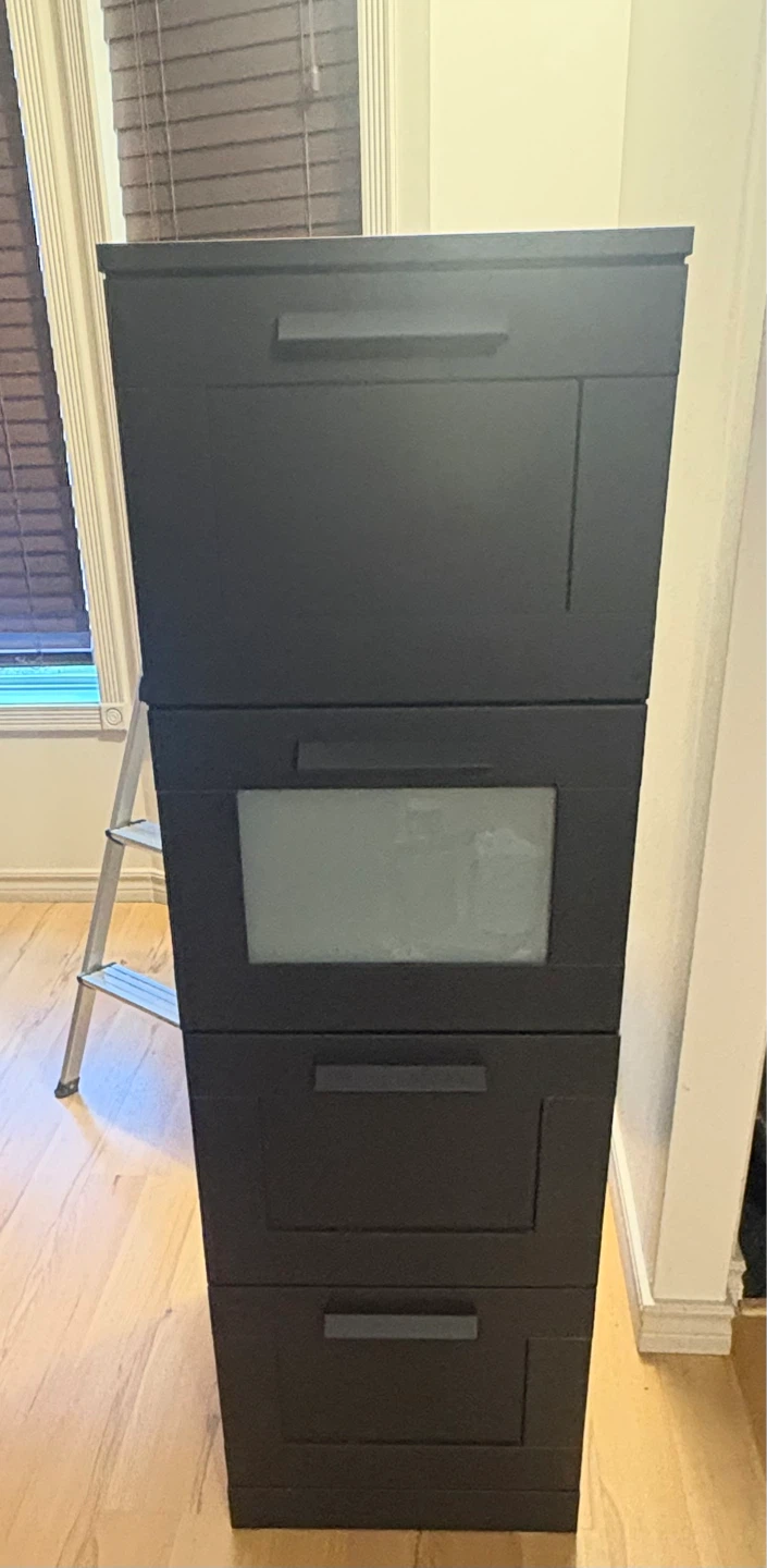 Black Dresser with 4 Drawers - photo 3