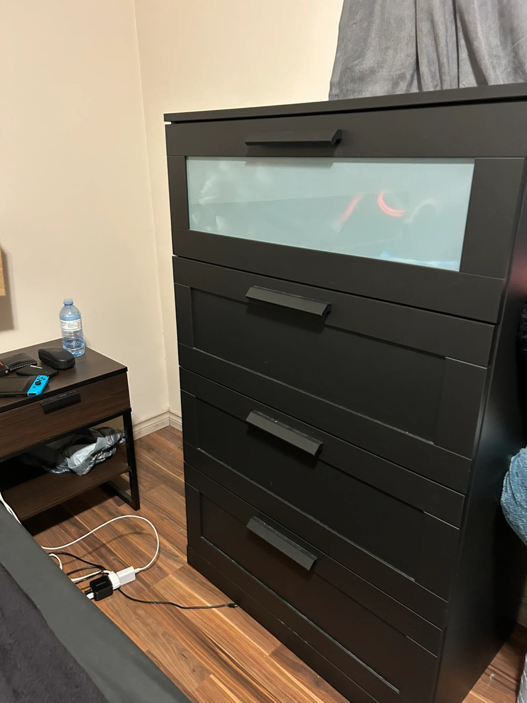 Black Dresser with 4 Drawers - photo 2