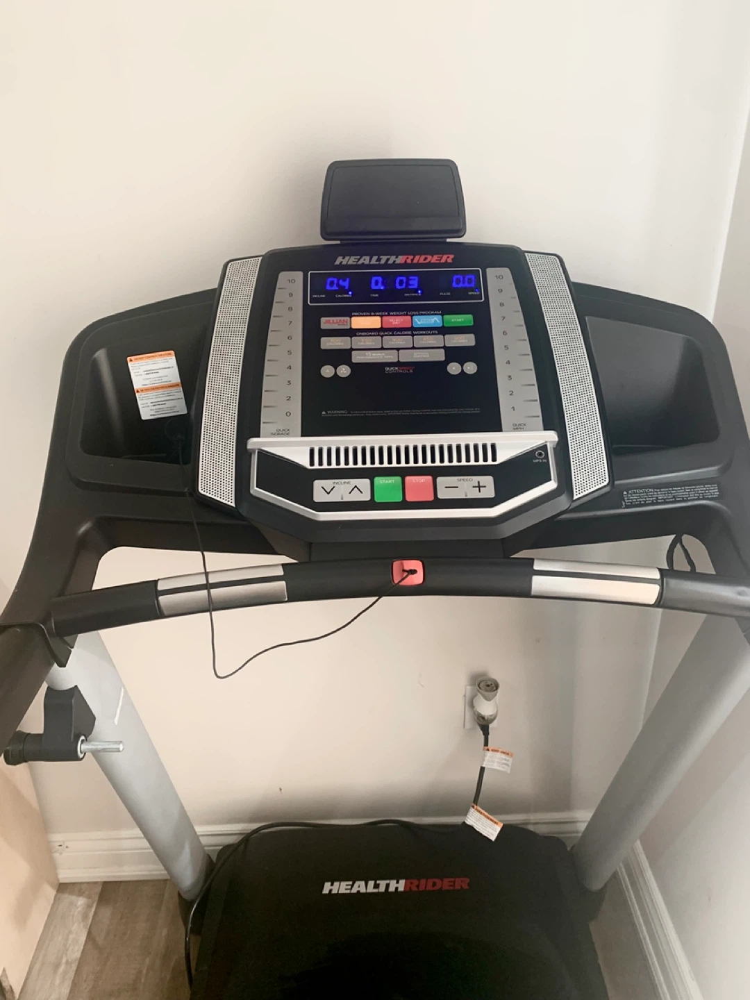 HealthRider Treadmill with Jillian Michaels Workout Programs
