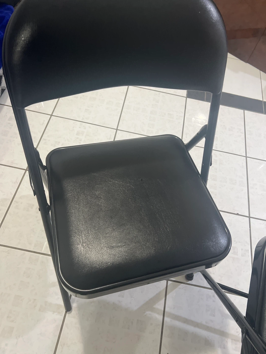 Black Folding Chairs (Set of 2) - photo 3