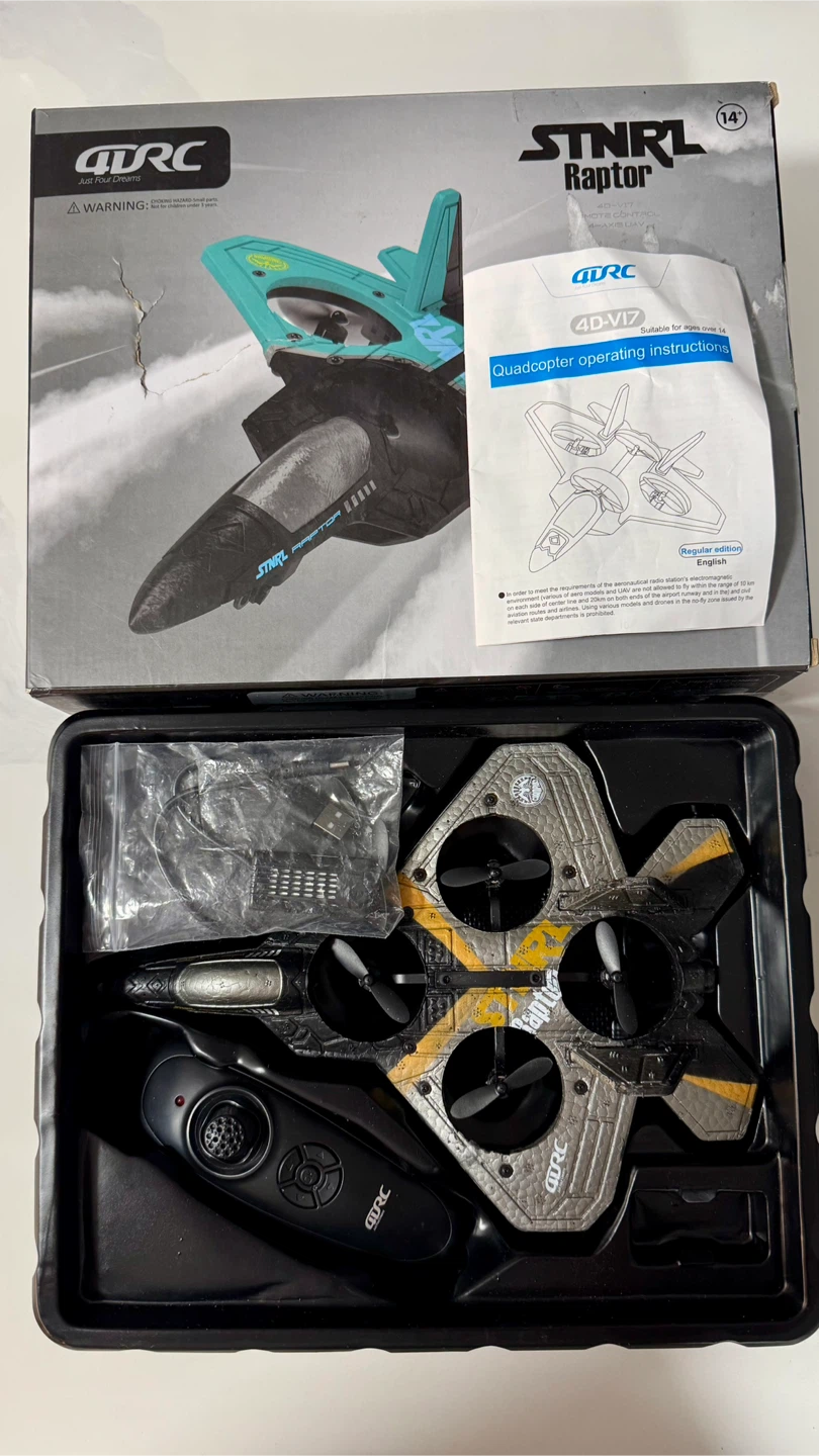 4DRC Raptor Easy Fly Quadcopter Drone, RC Airplane - photo 2