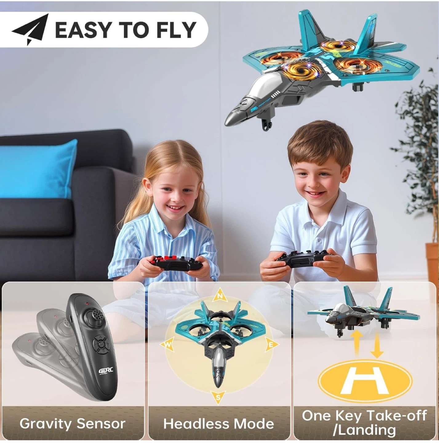 4DRC Raptor Easy Fly Quadcopter Drone, RC Airplane - photo 3