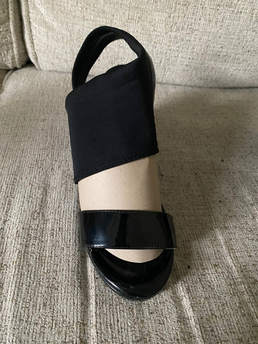 Calvin Klein Black Wedge Sandals Size 7.5 - photo 4