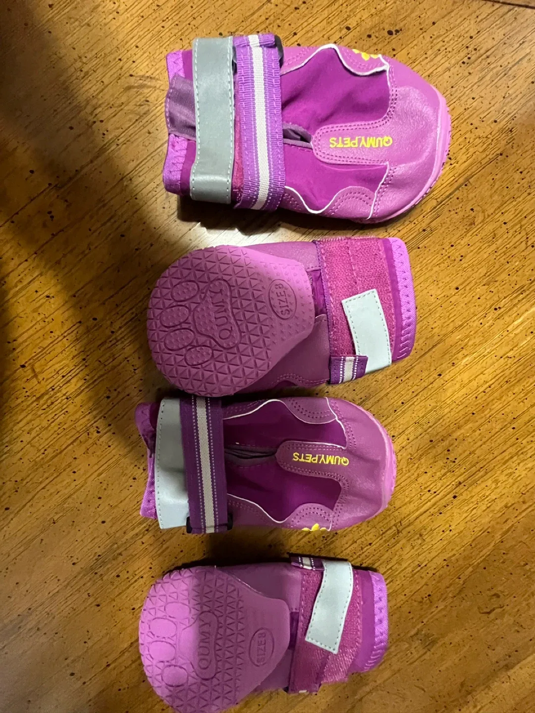 QUMYPETS Dog Boots Size 8