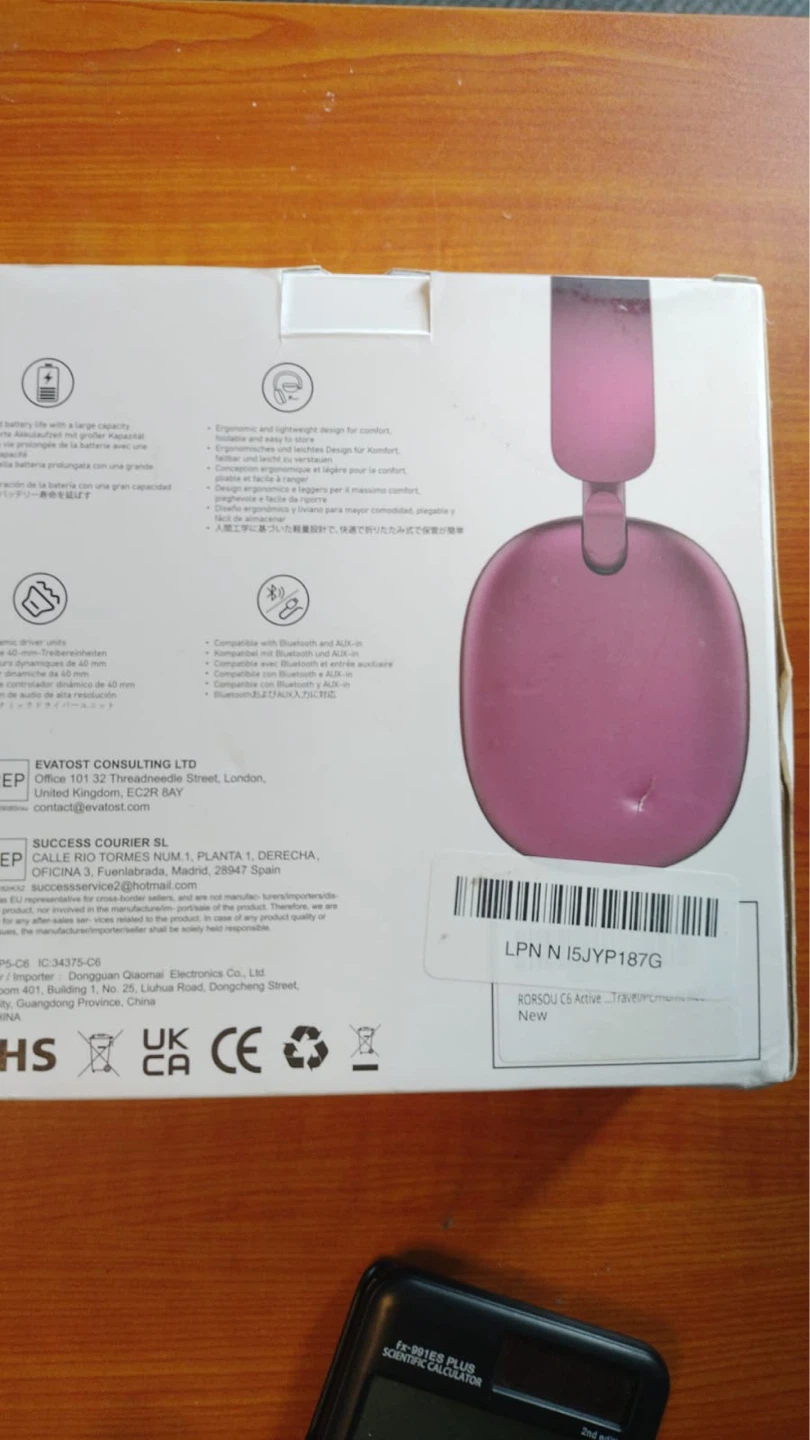 RORSOU C6 Active Noise Cancellation Wireless Headphones - photo 2