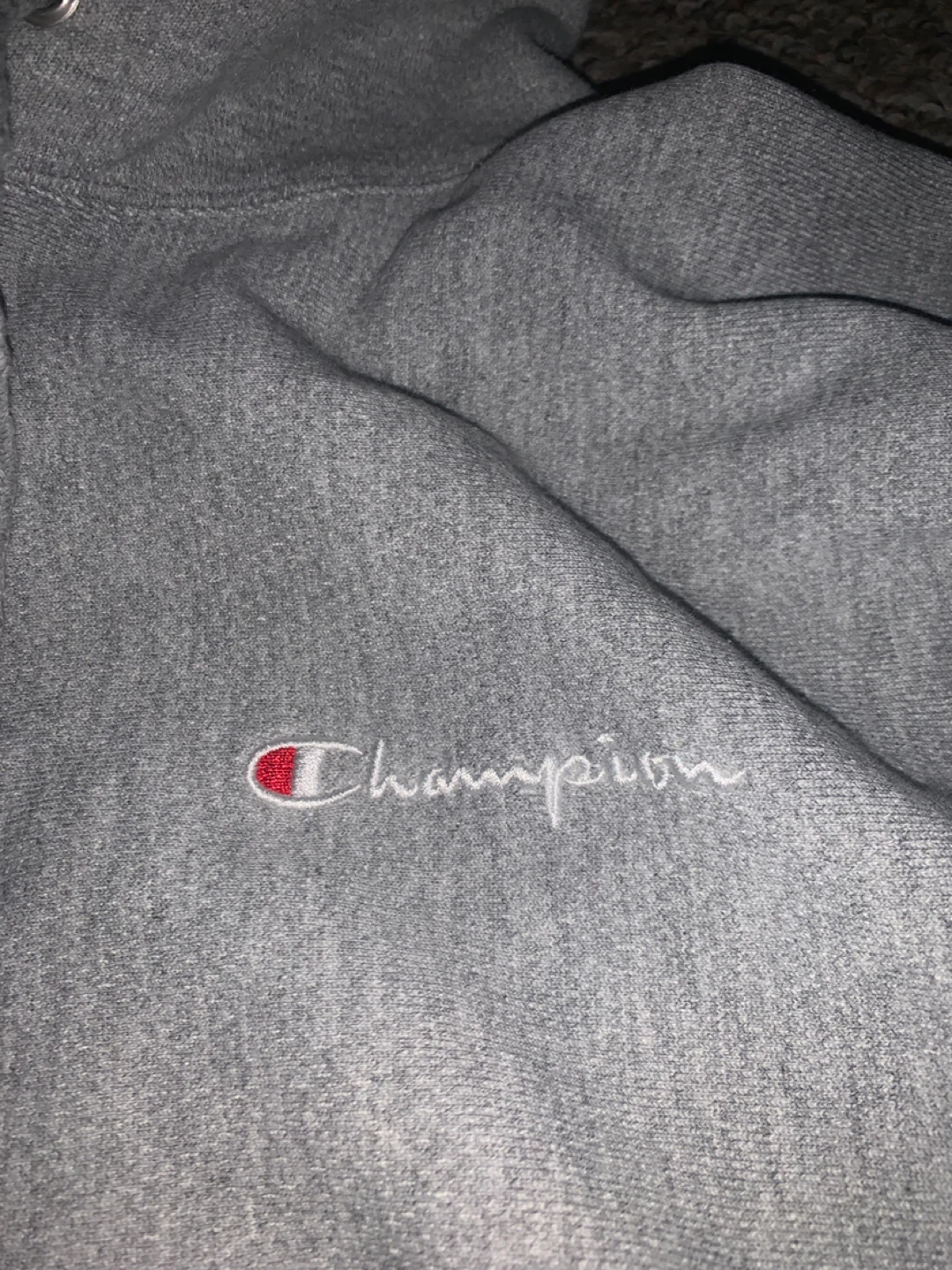 Champion Reverse Weave Hoodie Grey Size Large - photo 2