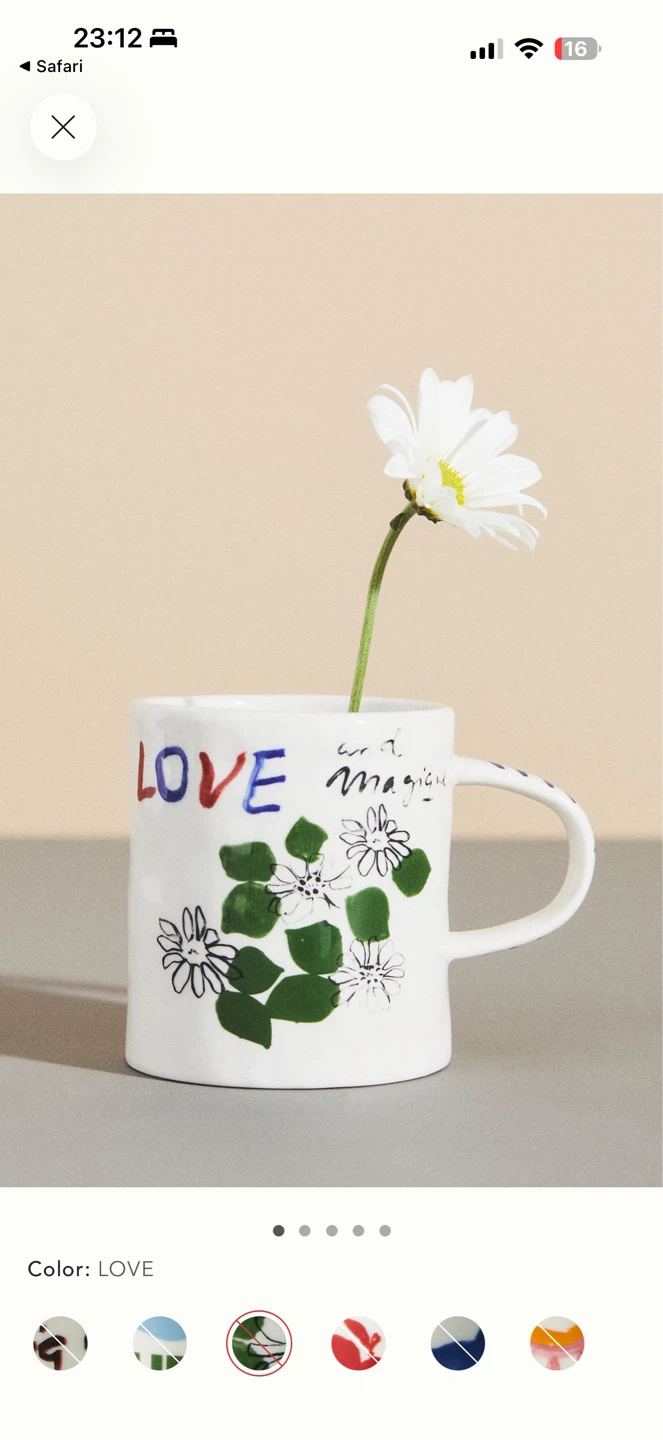 ANTHROPOLOGIE X Hôtel Magique  -  "Love Magic" Mug (NEW)