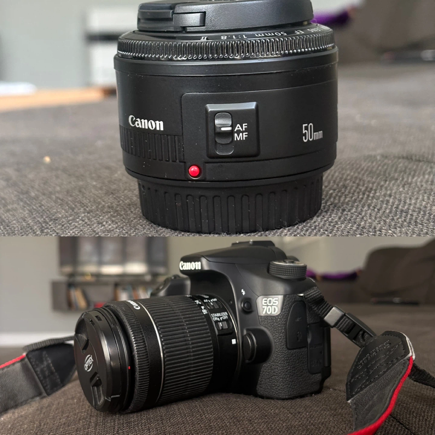 Canon EOS 70D DSLR Camera with 18-55mm & 50mm Lenses