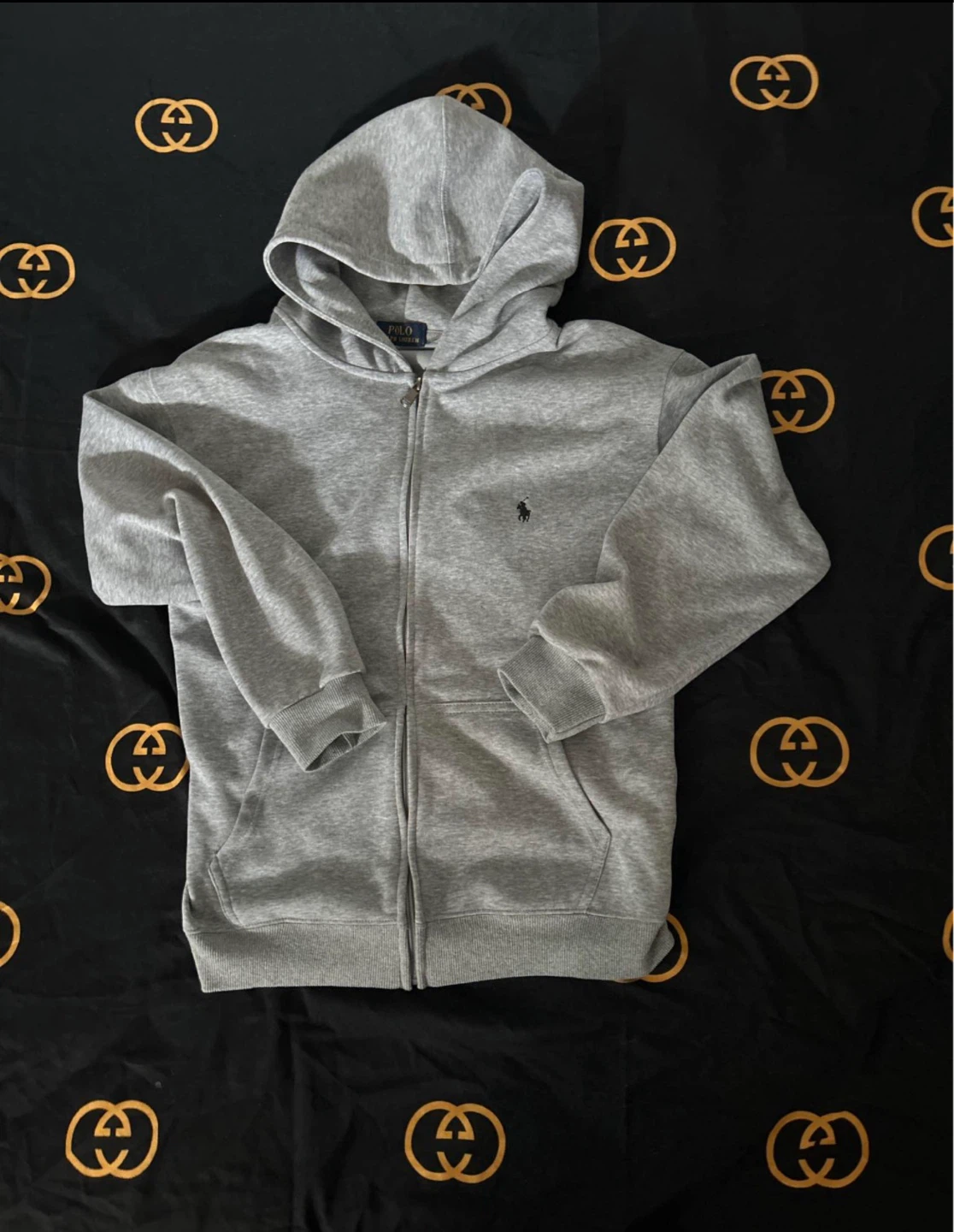 Polo Ralph Lauren Grey Zip-Up Hoodie