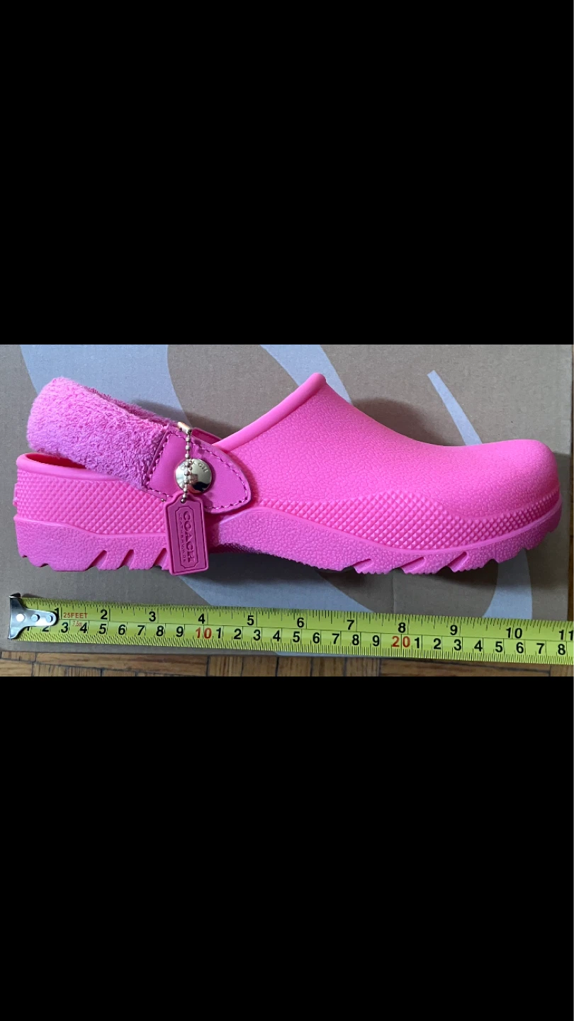 COACH Bright Pink Terry Lola Clogs Size 8 👡🩷 🌺🌸🌷 - photo 4