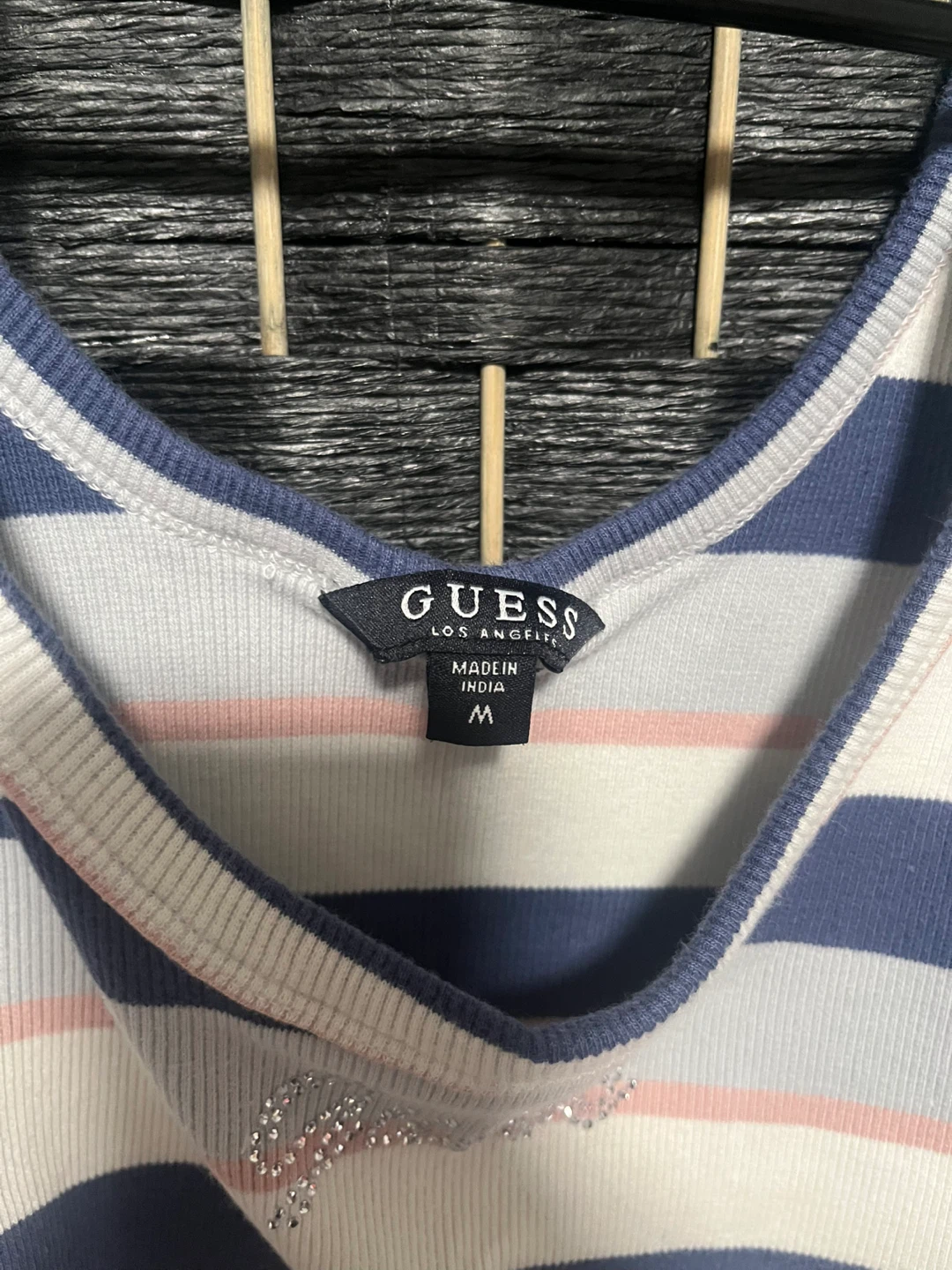 GUESS Striped Tank Top - Size M - photo 4